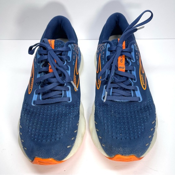 Brooks Men’s Glycerin GTS 20 Blue Depths/Palace Blue/Orange Size 10 - Picture 3 of 11